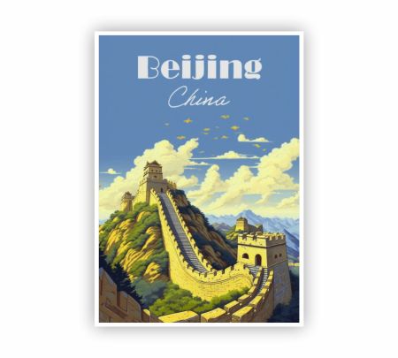 The Great Wall Of China Poster Mockup