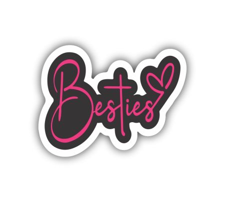 Besties Sticker Mockup