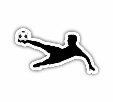Bicycle Kick Football Sticker