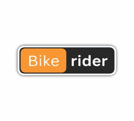 Bike Rider Sticker Mockup
