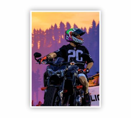 Biker Life Adventure Poster Mockup