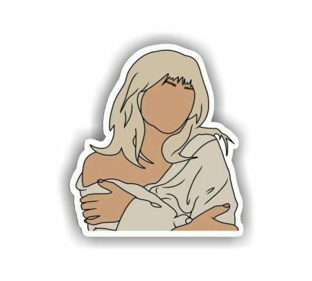 Billie Eilish Sticker Mockup