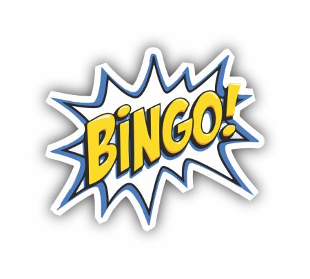Bingo Lottery Sticker Mockup