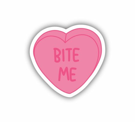 Bite Me Love Sticker Mockup
