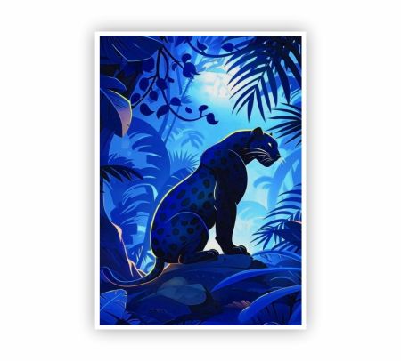 Black Panther Night Poster Mockup