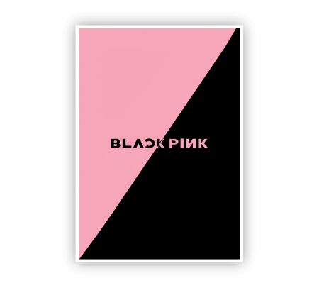 Black Pink Poster Mockup