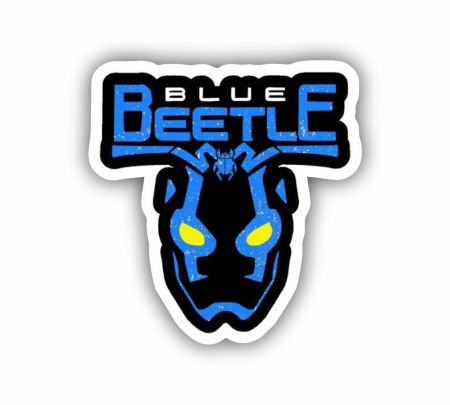 Blue Beetle Sticker Mockup