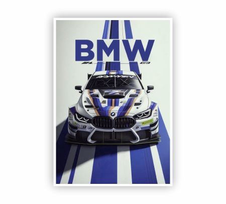 BMW M4 Poster Mockup