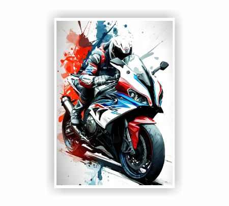 BMW S 1000 RR Poster Mockup