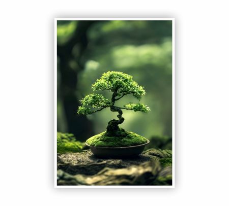 Bonsai Tree Poster Mockup
