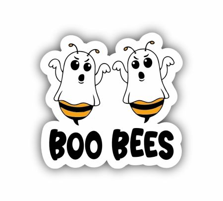 Boo Bees Sticker Mockup