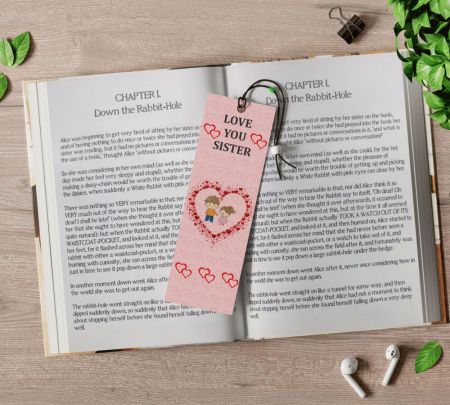 Personalized Sister Bookmark