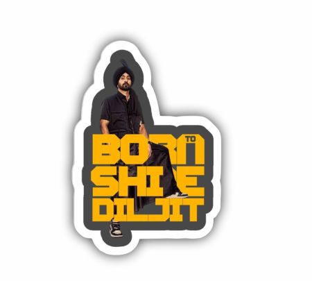 Born To Shine Diljit Dosanjh Sticker Mockup