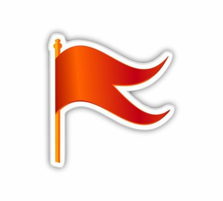 Orange Hindu Flag Sticker