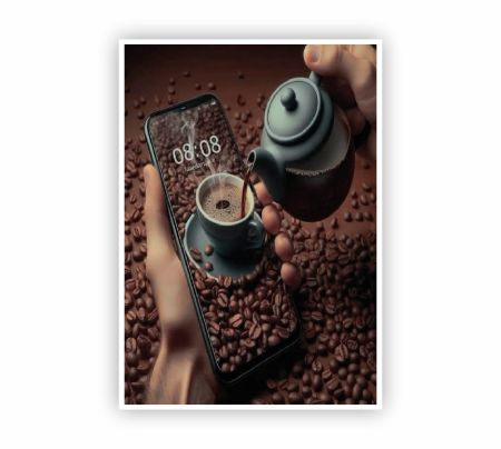 Brewed in Pixels Poster Mockup