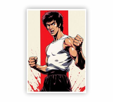 Bruce Lee Poster Mockup