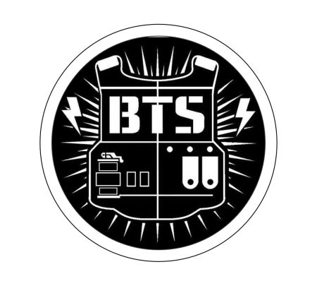 BTS Army Sticker Mockup