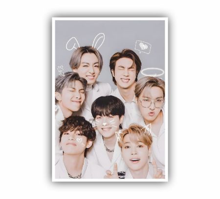 BTS Group Poster Mockup