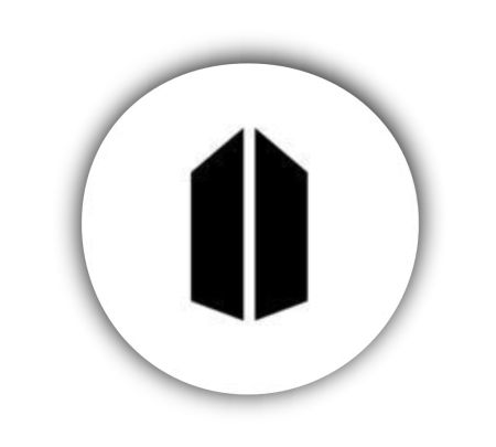 BTS Logo 01 Sticker Mockup