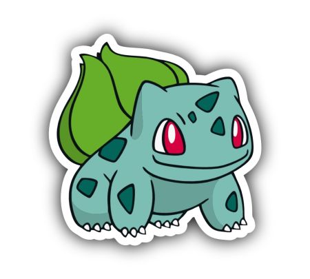 Bulbasaur Pokemon Sticker Mockup