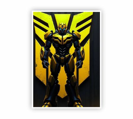 Bumblebee Transformers Poster Mockup