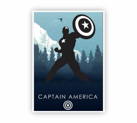 Captain America Poster Mockup