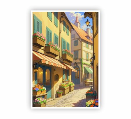 Cartoon World Poster Mockup