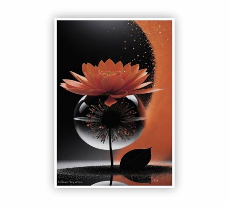 Celestial Bloom Poster Mockup