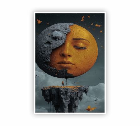 Celestial Dreamer Poster Mockup