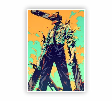 Chainsaw Man Denji Poster Mockup
