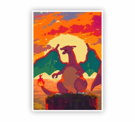 Pokémon Charizard Poster Mockup