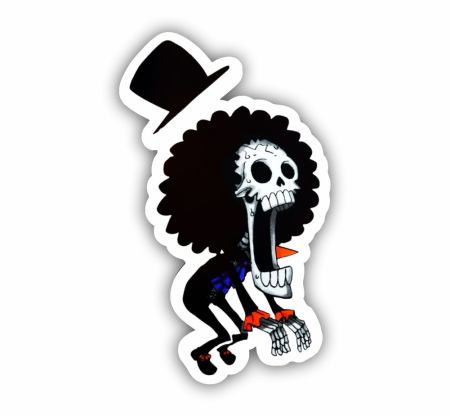 Chibi Brook Sticker Mockup