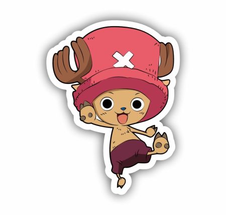 Chibi Chopper Sticker Mockup