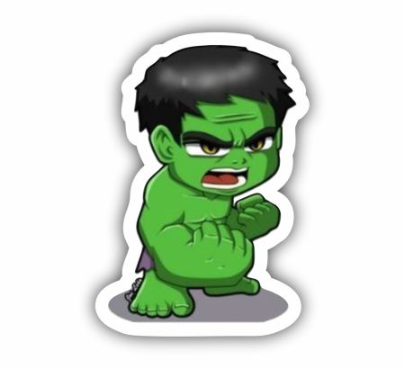 Chibi Hulk 01 Sticker