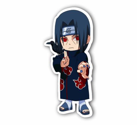 Chibi Itachi Uchiha Sticker Mockup