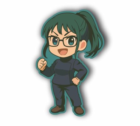 Chibi Maki Zenin Sticker Mockup