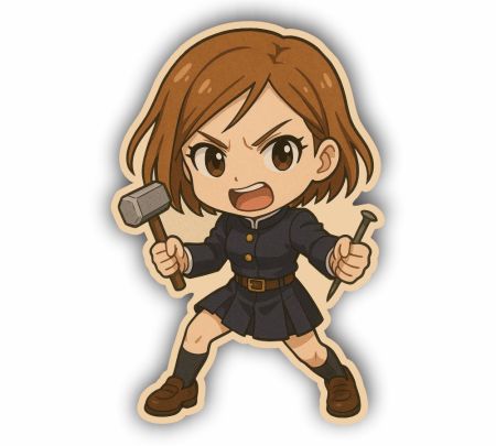 Chibi Nobara Sticker Mockup