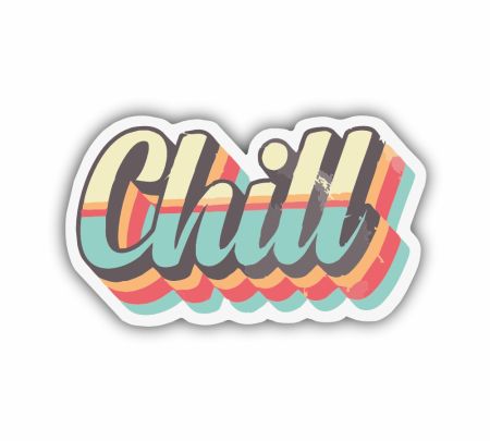 Chill 02 Sticker Mockup