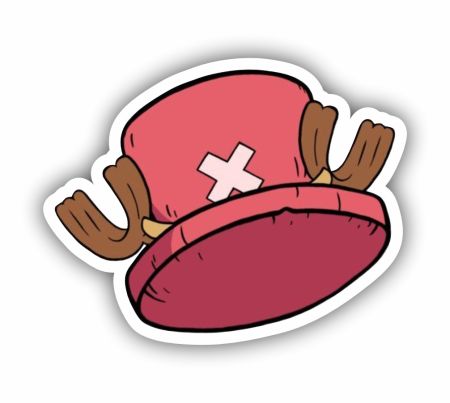 Chopper Hat Sticker Mockup