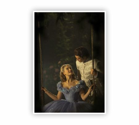 Cinderella and Prince Fairytale Poster Mockup