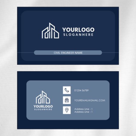 Civil Engineer Visiting Card Design 06