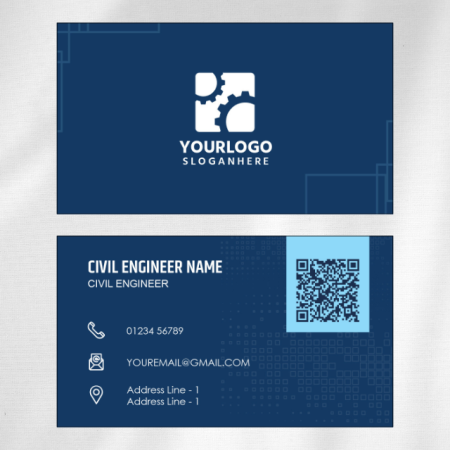 Civil Engineer Visiting Card Design 07
