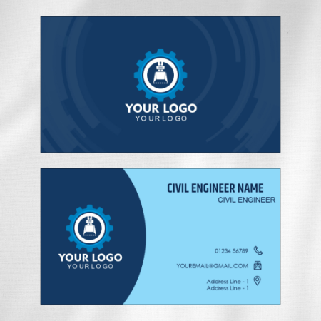 Civil Engineer Visiting Card Design 08