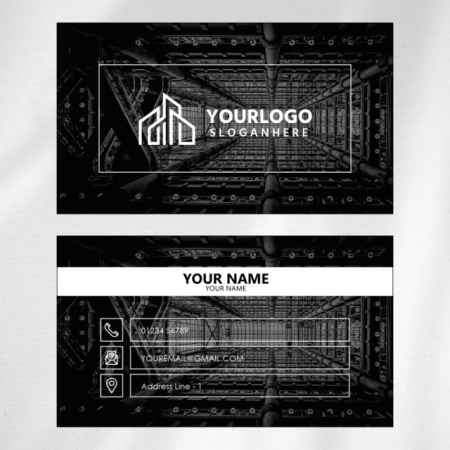 Civil Engineer Visiting Card Design 09