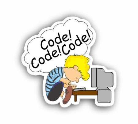 Code! Code! Code! Sticker