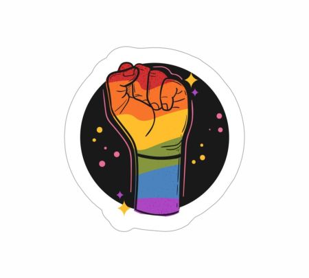 Pride Fist Sticker Mockup
