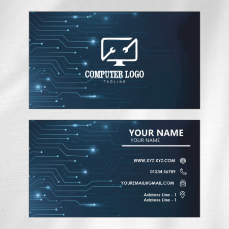 Computer Shop Visiting Card Design 05 Main