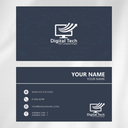 Computer Shop Visiting Card Design 06 Main