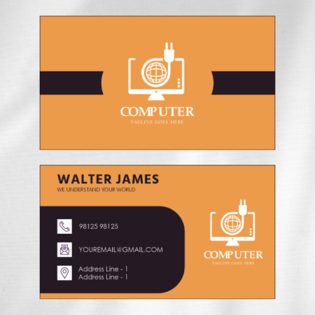 Computer Shop Visiting Card Design 09 Main