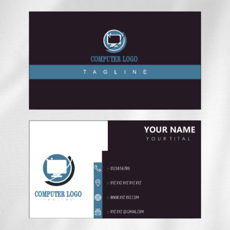 Computer Shop Visiting Card Design 11 Main